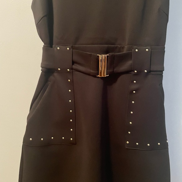 Marciano black dress with belt. Size small. - Picture 8 of 8